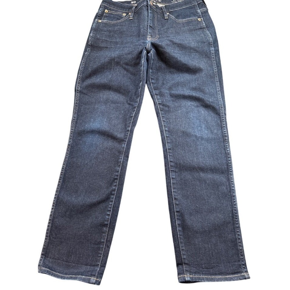 J.Crew 9" Vintage Slim Straight Jeans Dark Indigo Wash Women Size 30 Re-imagined